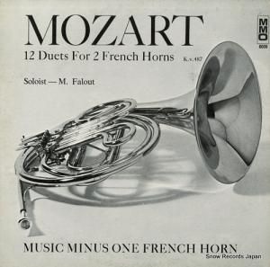 M.FALOUT mozart; 12 duets for 2 french horns k.v.487 MMO6009