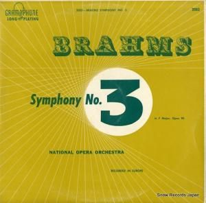 ʥʥ롦ڥ顦ȥ brahms; symphony no.3 in f major, op.90 GRAMOPHONE2083
