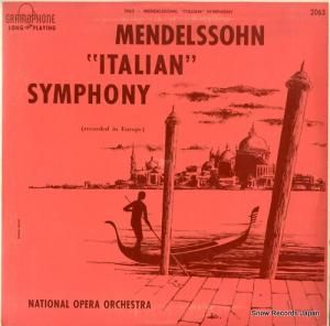 NATIONAL OPERA ORCHESTRA mendelssohn; "italian" symphony no.4 in a GRAMOPHONE2063