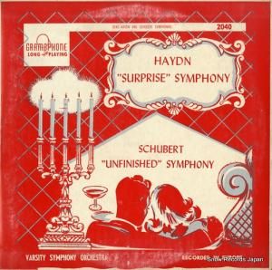 VARSITY SYMPHONY ORCHESTRA haydn; "surprise" symphony GRAMOPHONE2040