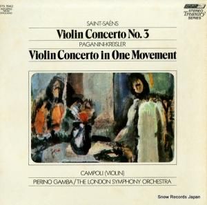 カンポーリ saint-saens; violin concerto no.3 STS15142