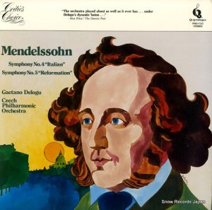 GAETANO DELOGU mendelssohn; symphony no.4 in a major op.90 "italian" PMC-7121