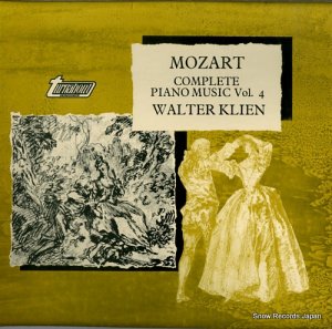 륿꡼ mozart; complete piano music vol.4 TV37004S