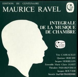 V/A ravel; integrale de la musique de chambre CALLIOPE1821/23