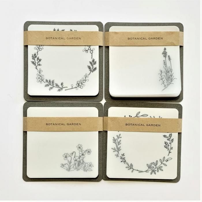 Hutte Paper Works Botanical Garden トレペの付箋紙 Hina 盛岡の雑貨店ヒナのオンラインショップ