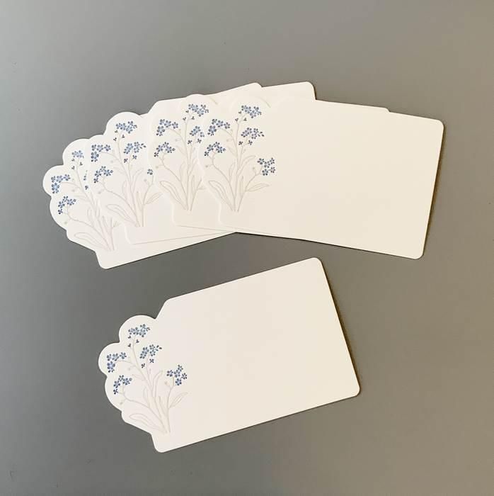 Hutte Paper Works 活版印刷のミニメッセージカード ダイカット 5枚セット Hina 盛岡の雑貨店ヒナのオンラインショップ