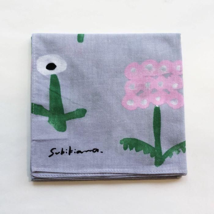 Subikiawa 和ざらしハンカチ 花のハンカチ Hina 盛岡の雑貨店ヒナのオンラインショップ