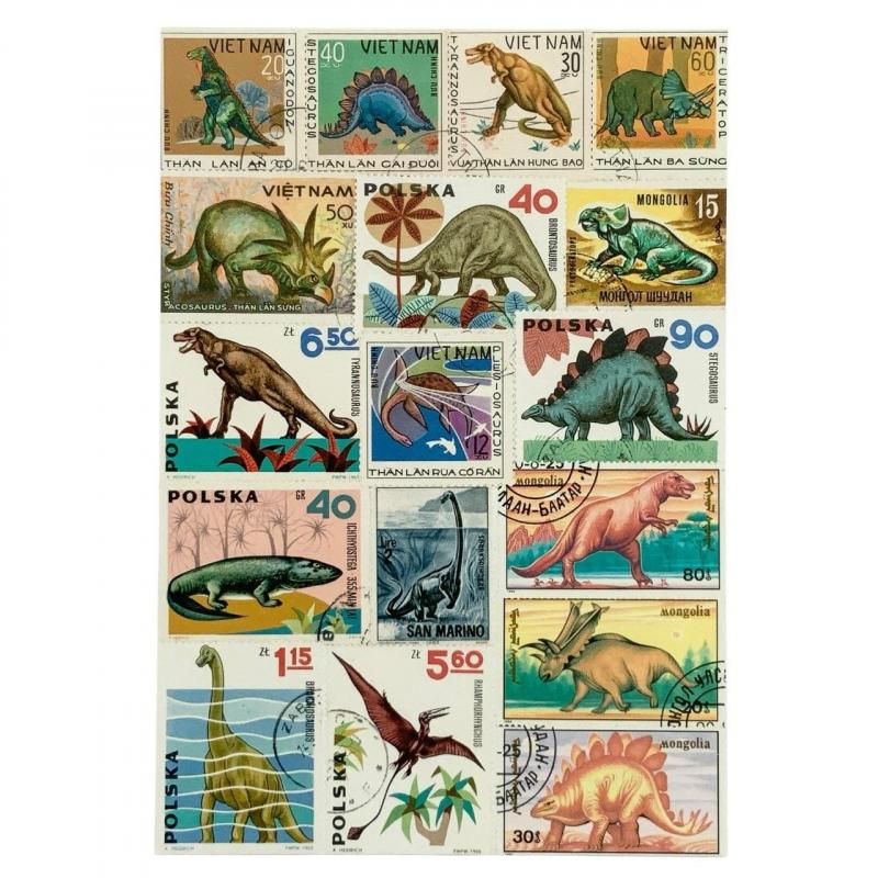 アサノスタンプポストカード・恐竜 - hina®～盛岡の雑貨店「ヒナ」の