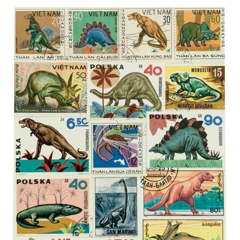 アサノスタンプポストカード・恐竜 - hina®～盛岡の雑貨店「ヒナ