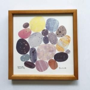 BIRDS' WORDS】コラージュポスター/COMPOSITION（20×20cm）額
