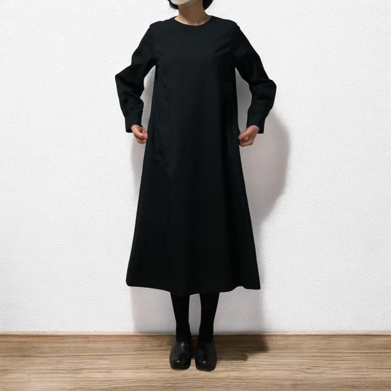 【atelier naruse】フォーマルAラインワンピース/ブラック - hina®~盛岡の雑貨店「ヒナ」のオンラインショップ~ 【atelier naruse】フォーマルAラインワンピース/ブラック - hina®~盛岡の雑貨店「ヒナ」のオンラインショップ~