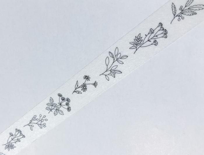 HUTTE PAPER WORKSۥޥ󥰥ơ/Floral line08910mmβ