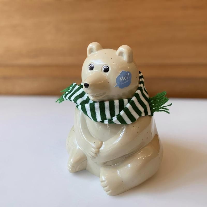 2023年限定マフラー付きPolar Bear Money box(シロクマ貯金箱 2023年限定マフラー付きPolar Bear Money box(シロクマ貯金箱