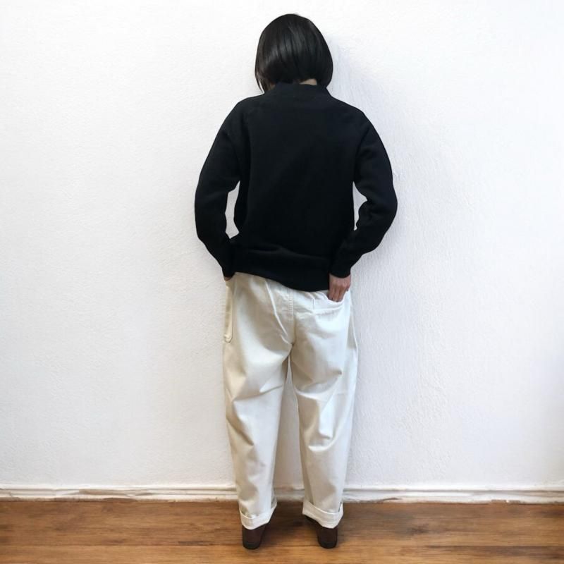 atelier naruse】コットン吊裏毛モックネックスウェット（2023A/W