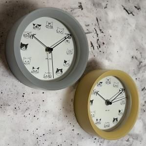 ھߥ業2way clock/CatsWoodGray