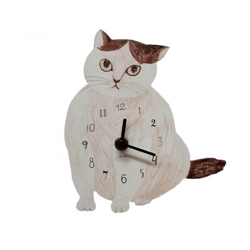 新品　松尾ミユキ　ダイカット クロック　Shima　猫　ねこ　ネコ 楽天市場】松尾ミユキ ダイカットクロック ベージュ キャット