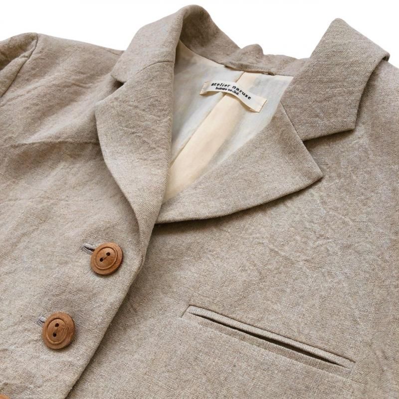 atelier naruse】In formal series/リネンテーラードジャケット