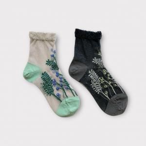 TRICOTEFLOWER TRANCEPARENT SOCKS