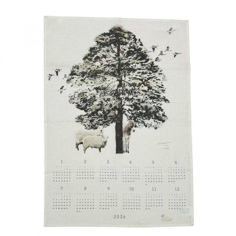 fog linen work】2026リネンカレンダー/荻原美里（森のささやき