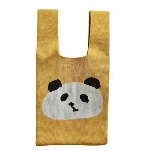 <img class='new_mark_img1' src='https://img.shop-pro.jp/img/new/icons52.gif' style='border:none;display:inline;margin:0px;padding:0px;width:auto;' />【bpbp】JIN KITAMURA /北村人 ニットミニマルシェバッグ/パンダ