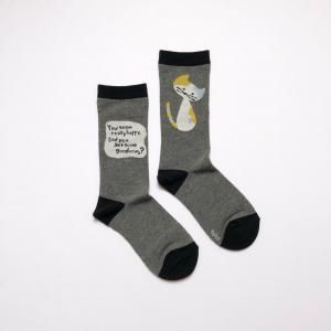 【bpbp】JIN KITAMURA SOCKS /北村人 ソックス(首を傾ける三毛猫)