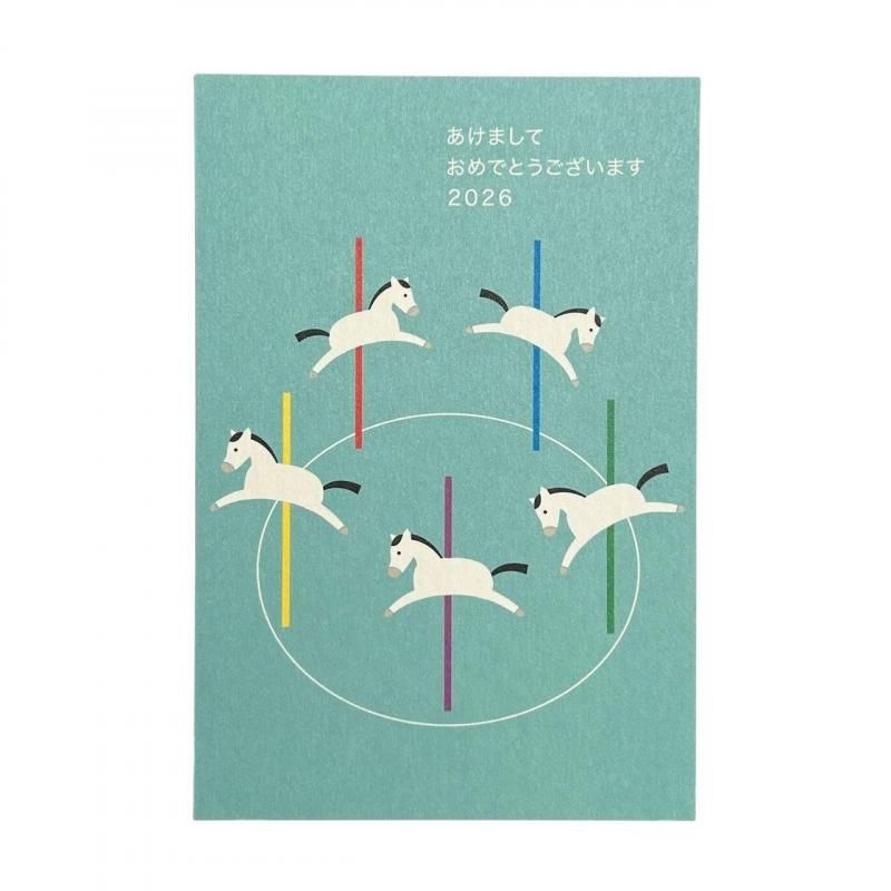 2026年 年賀状ポストカード（同柄4枚セット/Onion Soup Studio・0563