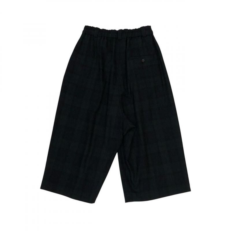 atelier naruse】ウールフラノガウチョパンツ/ブラックウォッチ - hina