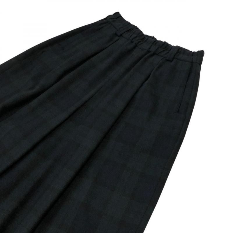 atelier naruse】ウールフラノガウチョパンツ/ブラックウォッチ - hina