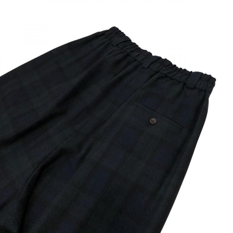 atelier naruse】ウールフラノガウチョパンツ/ブラックウォッチ - hina