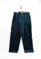 VOO(ヴォー) CORDUROY TROUSER / コーデュロイパンツ カラー:ブルーグリーン<img class='new_mark_img2' src='https://img.shop-pro.jp/img/new/icons50.gif' style='border:none;display:inline;margin:0px;padding:0px;width:auto;' />