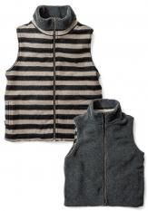 GREEN CLOTHING(グリーンクロージング) BOA VEST / リバーシブルベスト カラー:ボーダー×チャコール<img class='new_mark_img2' src='https://img.shop-pro.jp/img/new/icons50.gif' style='border:none;display:inline;margin:0px;padding:0px;width:auto;' />