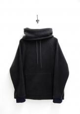 VOO(ヴォー) FLEECE TURTLE HOODY / フリースタートルフーディー カラー:ブラック