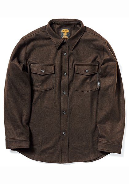 GREEN CLOTHING(グリーンクロージング) WOOL FLANNEL SHIRTS カラー：BROWN
