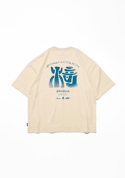 TACOMA FUJI RECORDS(タコマフジレコード) STAY ON THE COUCH WIDE SLIT TEE カラー:OATMEAL