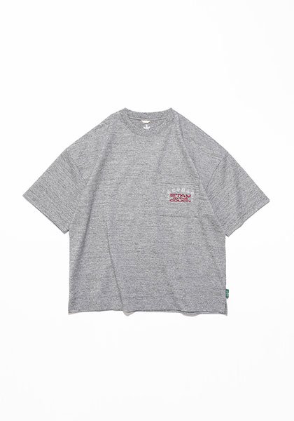 TACOMA FUJI RECORDS(タコマフジレコード) STAY ON THE COUCH WIDE SLIT TEE カラー:CHACOAL HEATHER
