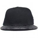 Coach Flat Brim Signature Snapback Cap / Black x Charcoal