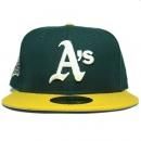 New Era 59Fifty Fitted Cap Oakland Athletics 1989 World Series Battle of the Bay / Green x Yellow