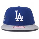 New Era 9Fifty Snapback Cap Los Angeles Dodgers World Series Champions / Blue x Grey