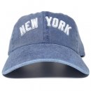 Newhattan Dyed 6 Panel Baseball Cap New York / Blue