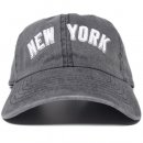 Newhattan Dyed 6 Panel Baseball Cap New York / Black