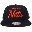 Mitchell & Ness Snapback Cap Brooklyn Nets / Black x Red
