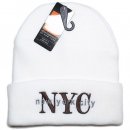 Newhattan Beanie Cap NYC / White