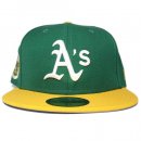 New Era 59Fifty Fitted Cap Oakland Athletics 1972 World Series / Green x Yellow