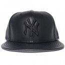 New Era 9Fifty PU Leather Snapback Cap New York Yankees / Black x Black