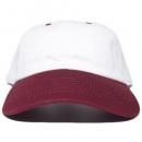 Newhattan 6 Panel Cap / White x Burgundy