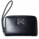 Lauren Ralph Lauren Wristlet Leather Phone Wallet / Black