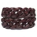 Polo Ralph Lauren Braided Leather Bracelet / Brown