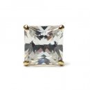 14K Yellow Gold Pierce No.38 Square / Clear x Gold