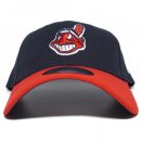 New Era 9Forty Velcroback 6 Panel Cap Cleveland Indians / Navy x Red