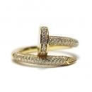 14K Coating Silver 925 Ring No.29 Nail / Gold